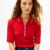 Slim Fit halvärmad polo med kontrastkant Slim Fit halvärmad polo med kontrastkant