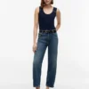 Slim Fit Nautical Gold-Button Tank Top Slim Fit Nautical Gold-Button Tank Top