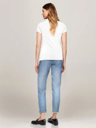 Slim Fit-polotröja i stretchbomull