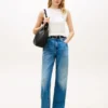 Slim Fit Rib-Knit Boatneck Tank Top