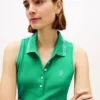 Slim Fit ärmlös polo med monogram Slim Fit ärmlös polo med monogram