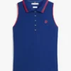 Slim Fit ärmlös polo med monogram Slim Fit ärmlös polo med monogram