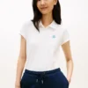 Slim Fit Script Monogram Stretch Polo