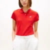 Slim Fit Script Monogram Stretch Polo