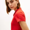 Slim Fit Script Monogram Stretch Polo