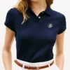 Slim Fit Script Monogram Stretch Polo