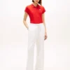 Slim Fit Script Monogram Stretch Polo