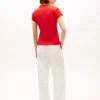 Slim Fit Script Monogram Stretch Polo