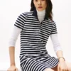 Slim Fit Stripe Polo Dress Slim Fit Stripe Polo Dress
