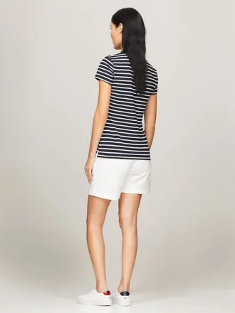 Slim Fit Stripe Stretch Cotton Polo