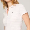 Slim Fit Stripe Stretch Cotton Polo
