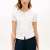 Slim Fit-T-shirt med knappar Slim Fit-T-shirt med knappar