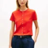 Slim Fit-T-shirt med knappar Slim Fit-T-shirt med knappar