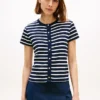 Slim Fit-T-shirt med knappar Slim Fit-T-shirt med knappar