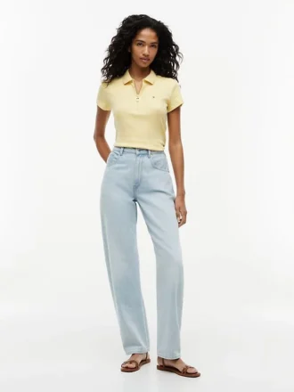 Slim Fit Zip Polo
