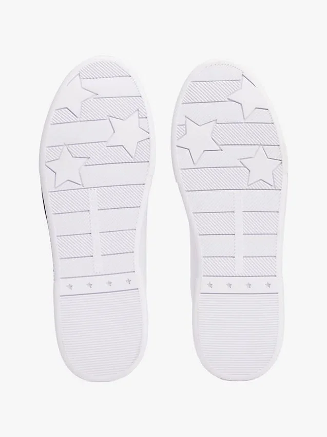 Sneakers i läder med Hilfiger-logotyp Sneakers i läder med Hilfiger-logotyp
