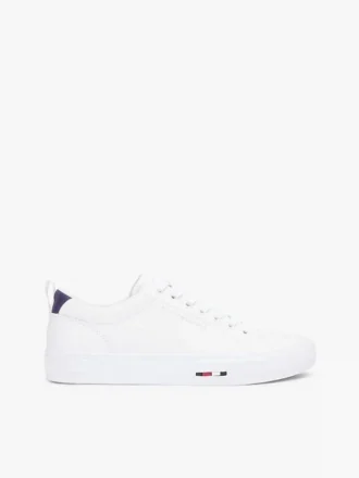 Sneakers i vulkaniserat läder