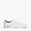 Sneakers i vulkaniserat läder med flaggstripe