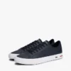 Sneakers i vulkaniserat läder med flaggstripe