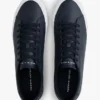 Sneakers i vulkaniserat läder med flaggstripe