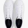 Sneakers i vulkaniserat läder med flaggstripe