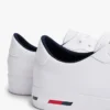 Sneakers i vulkaniserat läder med flaggstripe