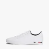 Sneakers i vulkaniserat läder med flaggstripe