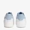 Sneakers med plattform i läderblandning