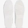 Sneakers med plattform i läderblandning