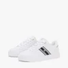 Sneakers med remmönster och lädercupsole Sneakers med remmönster och lädercupsole