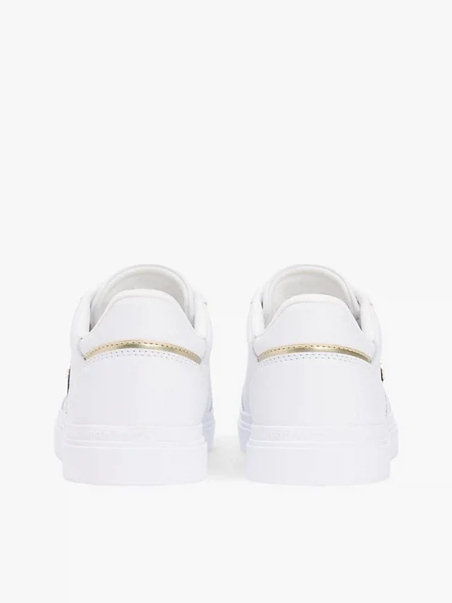 Sneakers med remmönster och lädercupsole Sneakers med remmönster och lädercupsole
