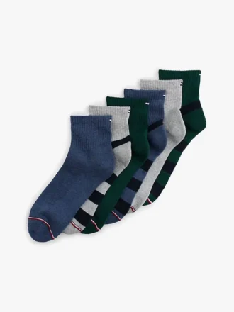 Sportiga kvartsstrumpor, 6-pack
