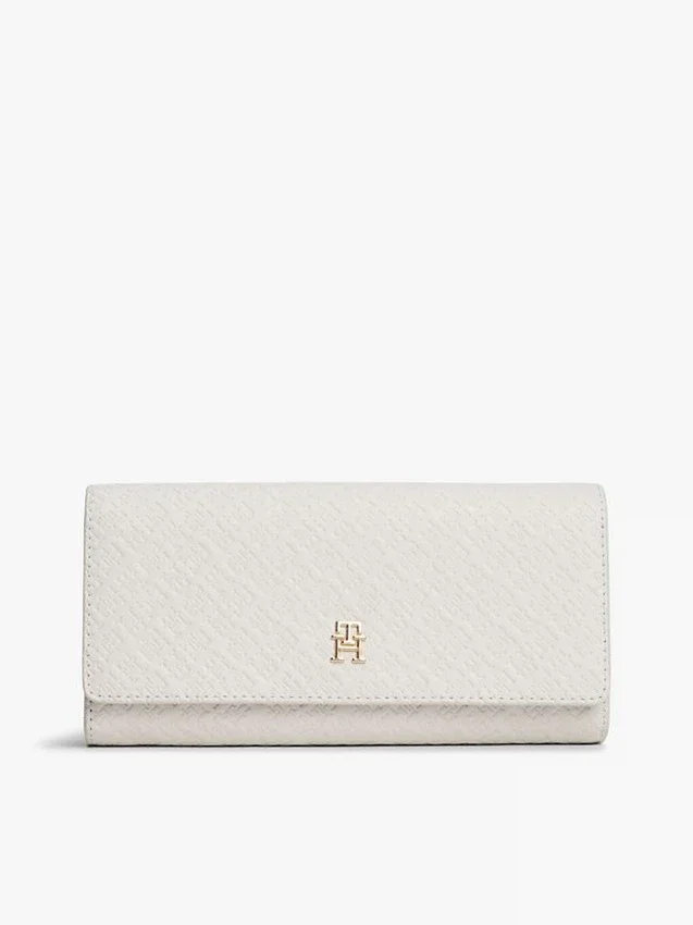 Stor plånbok med monogram över hela ytan Stor plånbok med monogram över hela ytan