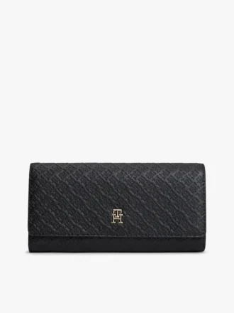 Stor plånbok med monogram över hela ytan