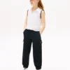 Stretch-chino-joggingbyxor för barn