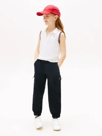 Stretch-chino-joggingbyxor för barn