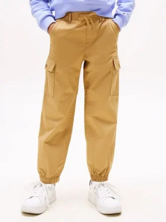Stretch-chino-joggingbyxor för barn