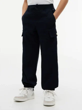 Stretch-chino-joggingbyxor för barn