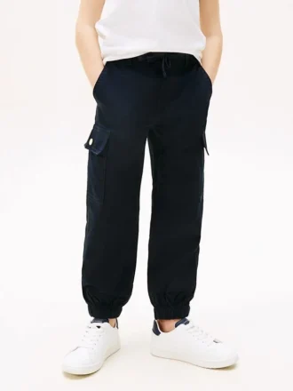 Stretch-chino-joggingbyxor för barn