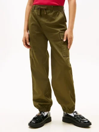 Stretch-chino-joggingbyxor för barn