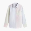 Stretch-oxfordskjorta med blandade ränder Stretch-oxfordskjorta med blandade ränder