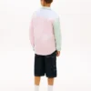 Stretch-oxfordskjorta med blandade ränder för barn Stretch-oxfordskjorta med blandade ränder för barn