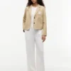 Stretch-twillblazer med monogram Stretch-twillblazer med monogram