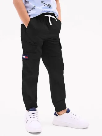 Stretchiga cargobyxor för barn