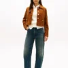 Stretchiga jeans med hög midja