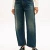 Stretchiga jeans med hög midja
