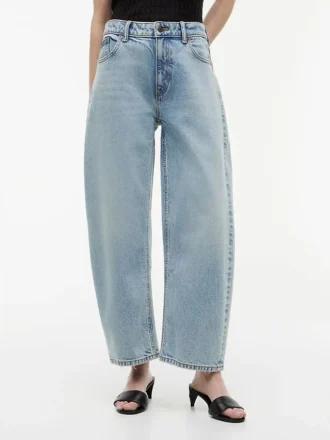 Stretchiga jeans med hög midja Stretchiga jeans med hög midja