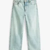 Stretchiga jeans med hög midja Stretchiga jeans med hög midja