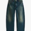 Stretchiga jeans med hög midja