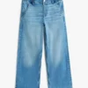 Stretchjeans med vida ben för barn